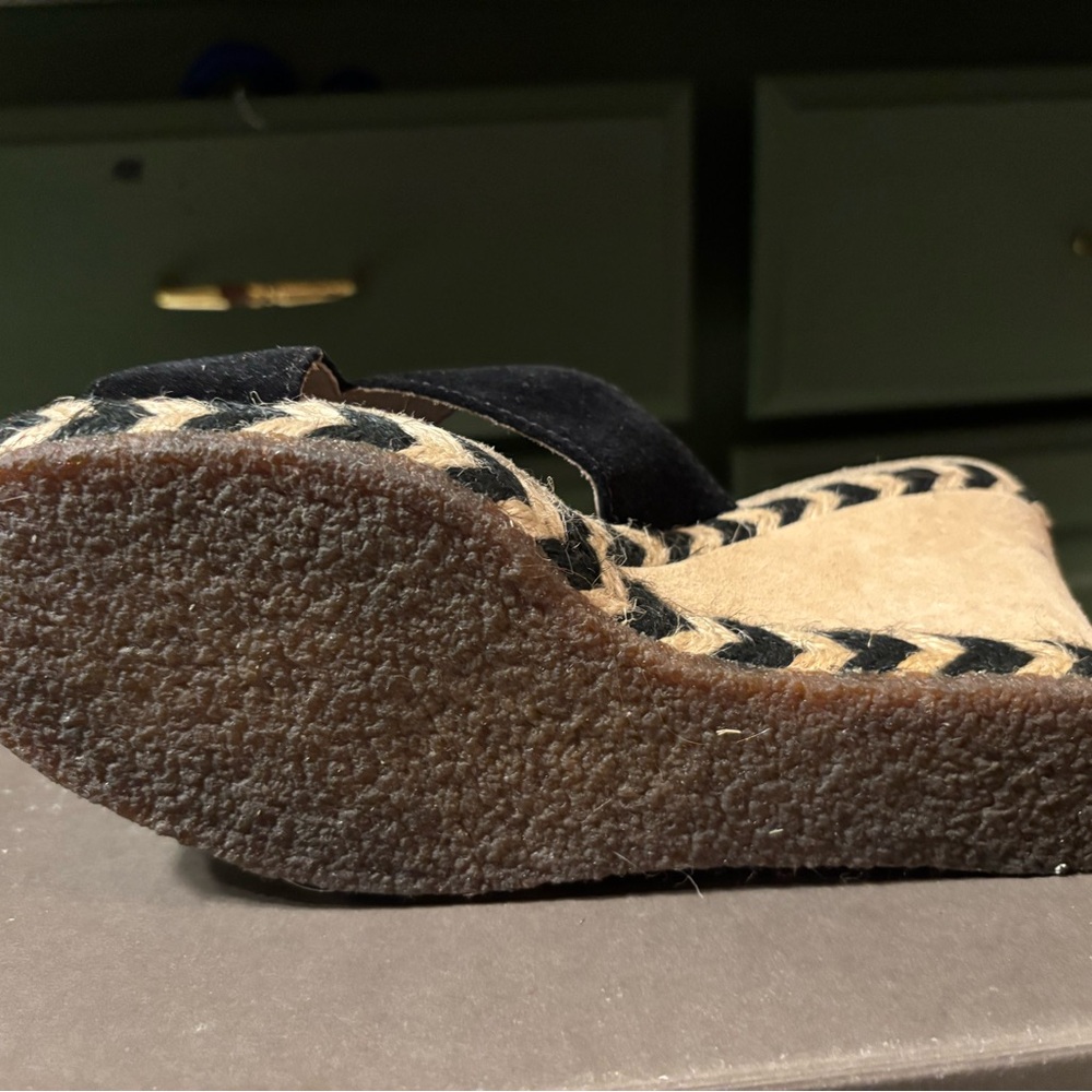 UGG Black and Tan Wedge Shoes - Picture 8 of 10